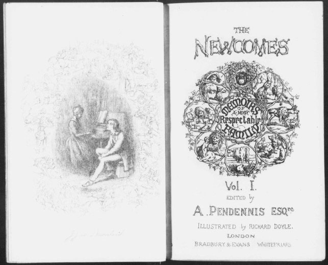 Title page of The Newcomes