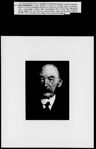 Proof of photogravure portrait photograph of Hardy