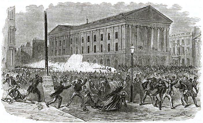 Riots at the Astor Place Opera House