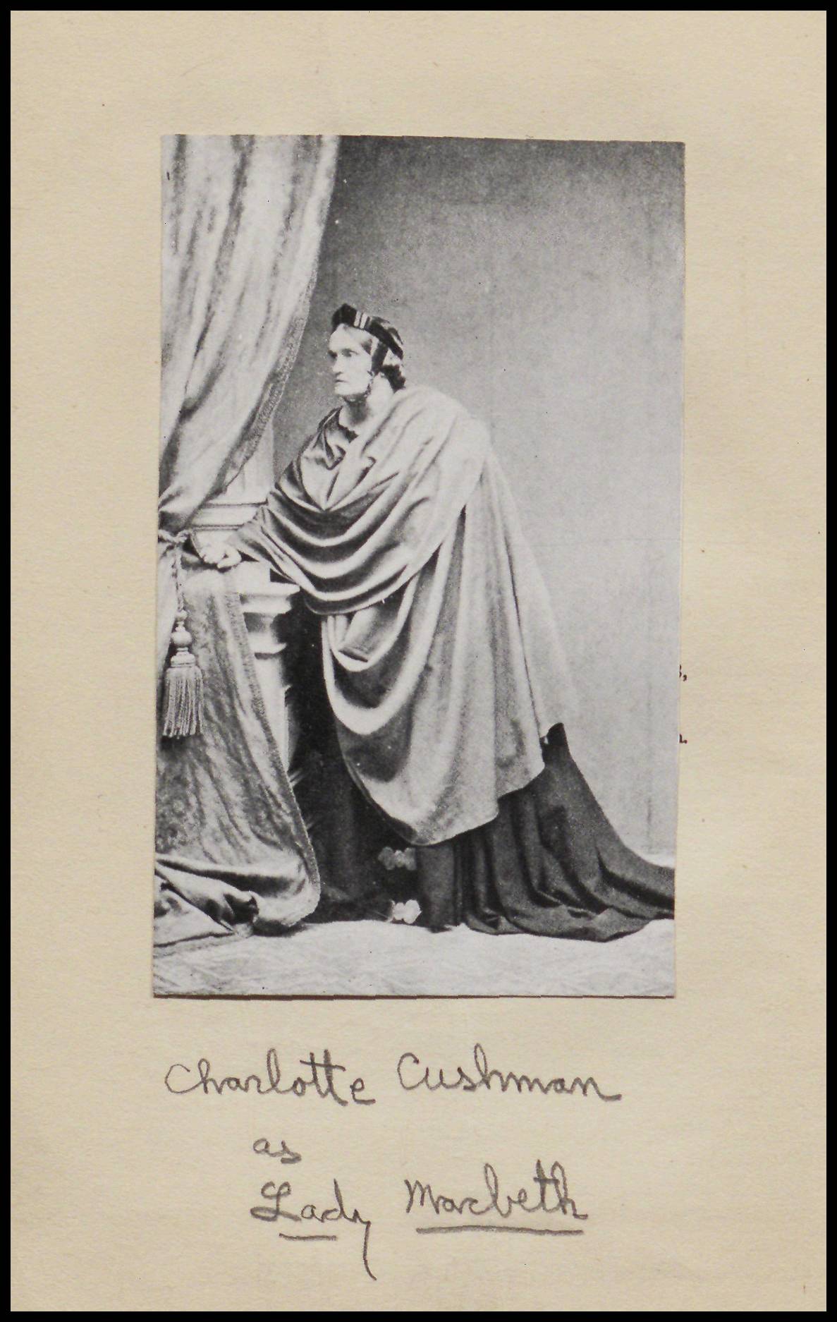 Charlotte Cushman as Lady Macbeth