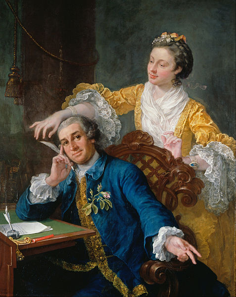 David Garrick (1717-79) with his wife Eva-Maria Veigel, "La Violette" or "Violetti" (1725 - 1822)