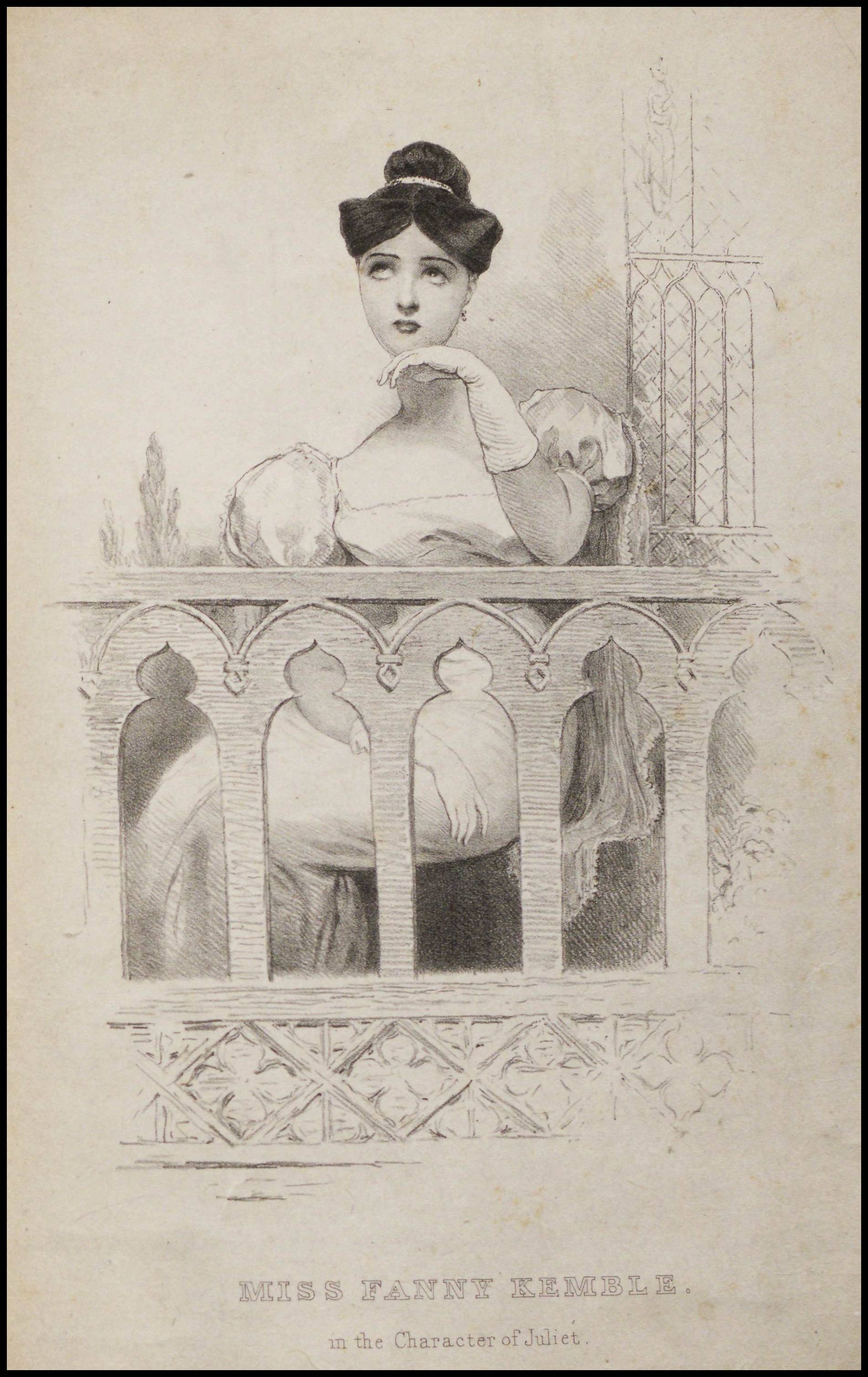 Miss Fanny Kemble in the character of Juliet. (Original Drawings by Sir George Hayter)