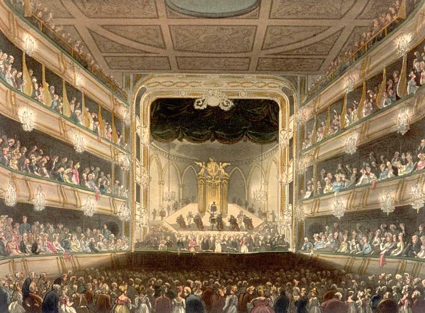 Engraving of Covent Garden Theatre