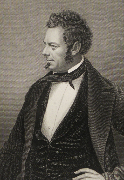 Autographed portrait of Edwin Forrest
