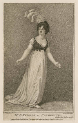 Marie Thérèse Kemble as Catharine in David Garrick's Catharine and Petruchio