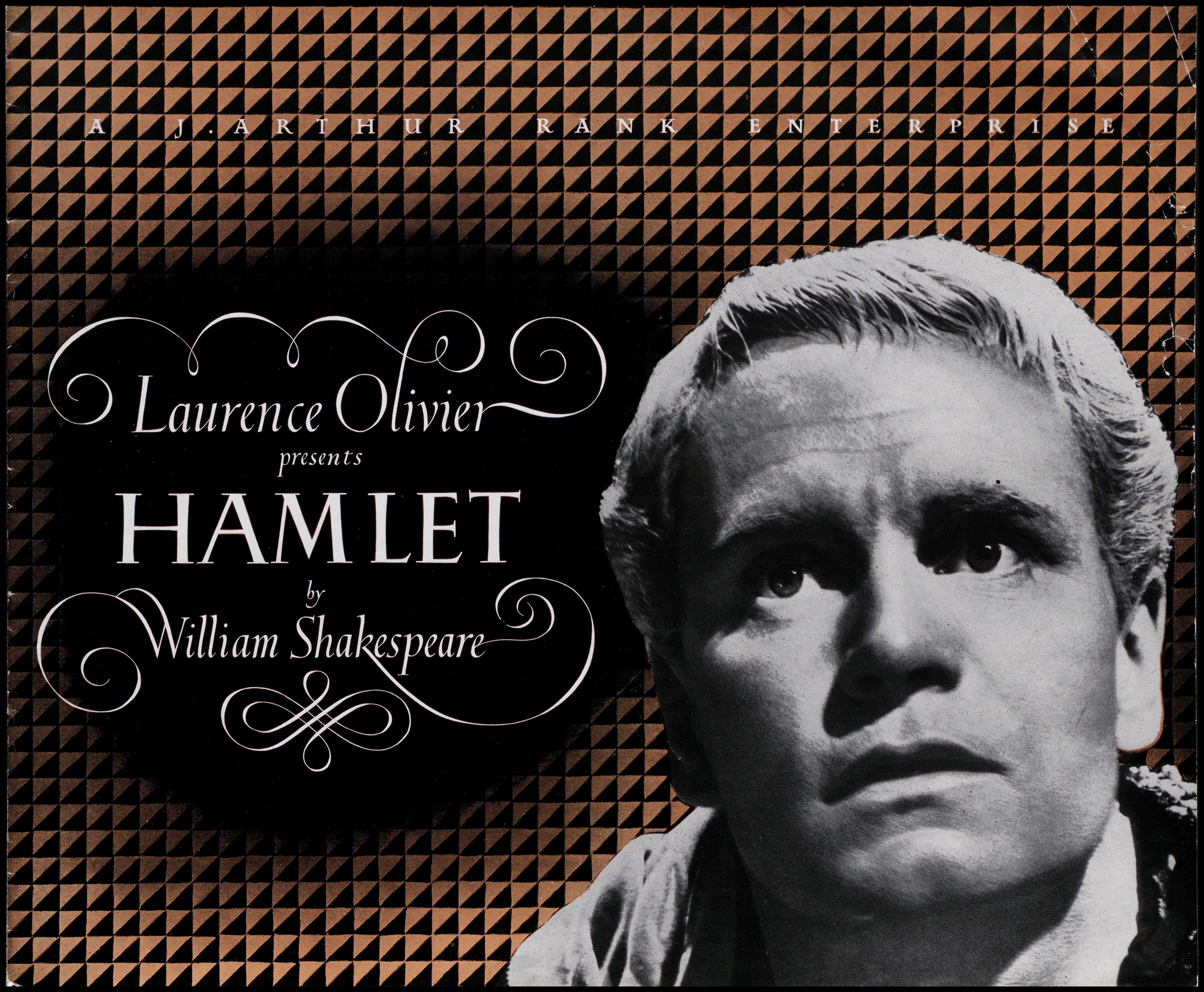 Programme cover - Laurence Olivier presents Hamlet by William Shakespeare