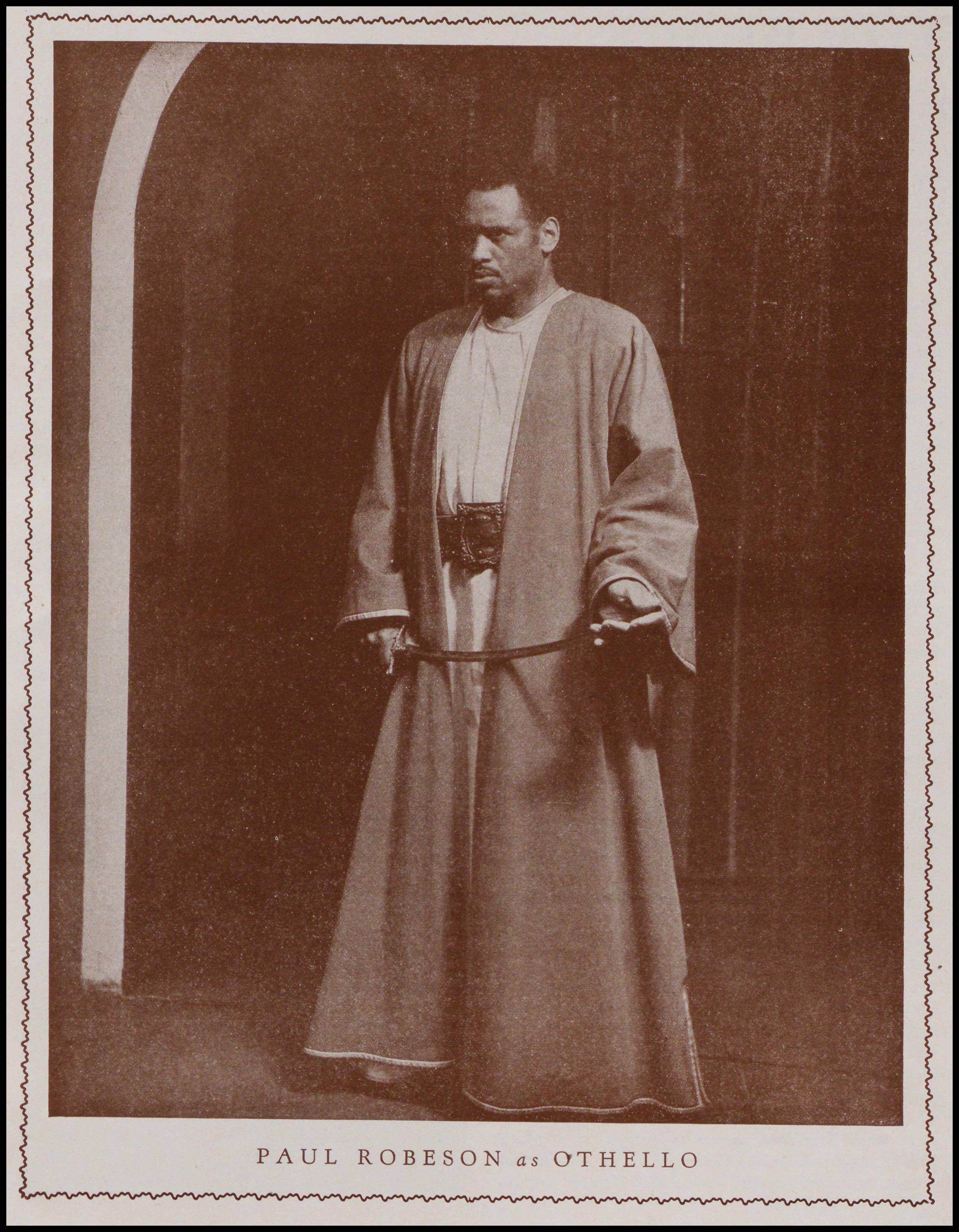 Paul Robeson as Othello, the Moor of Venice