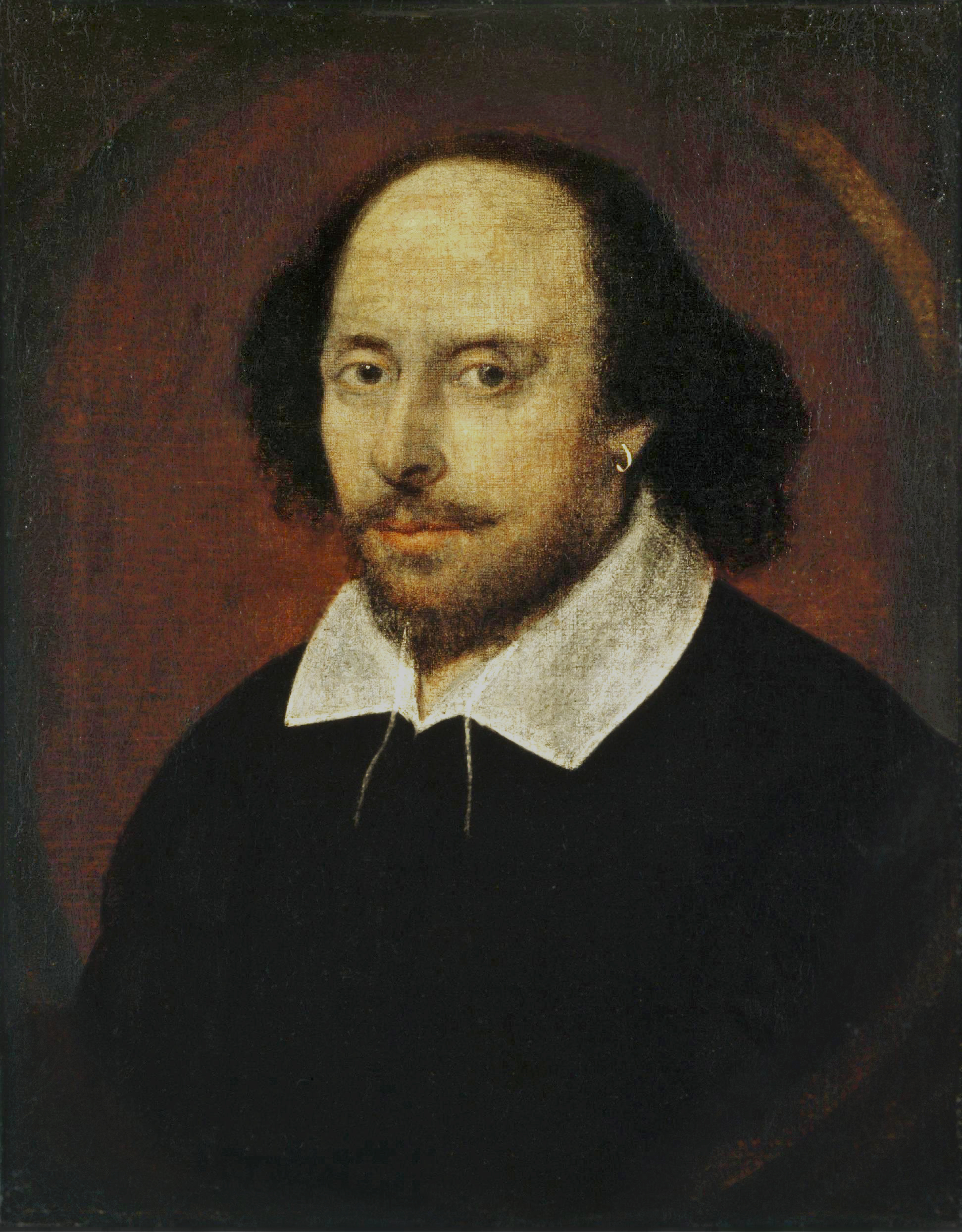 The Chandos Portrait of William Shakespeare, attributed to John Taylor
