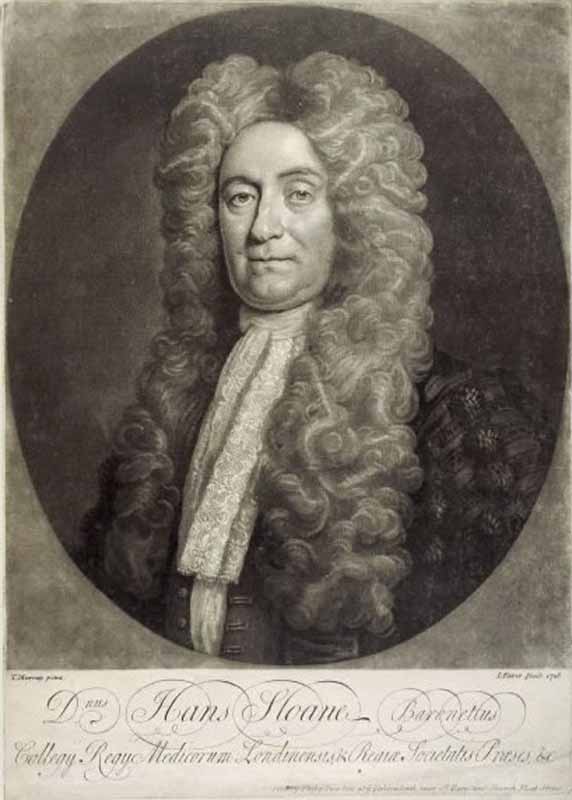 Sir Hans Sloane, an engraving from a portrait by T. Murray.