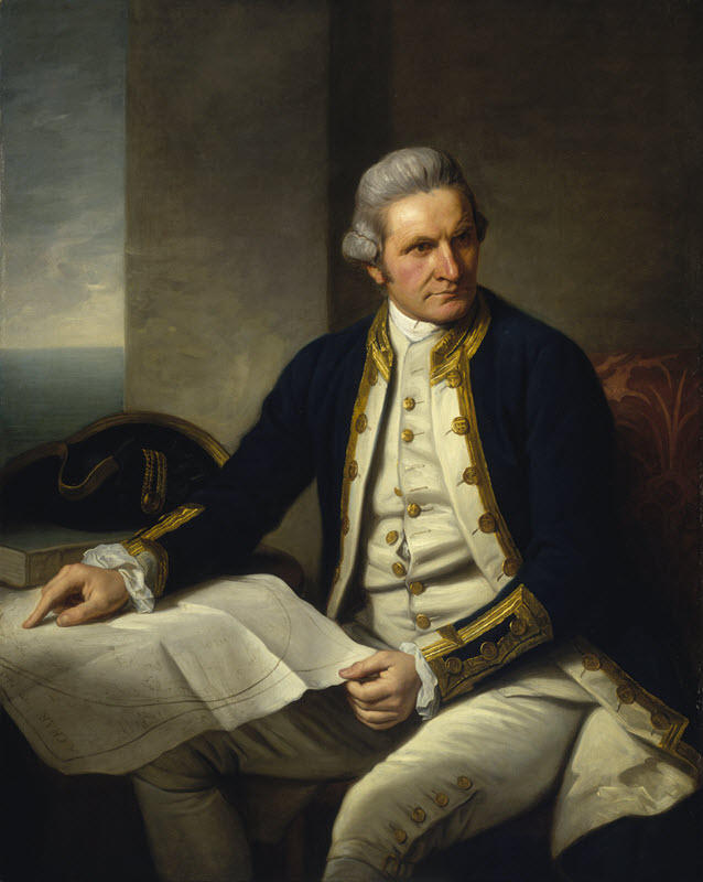 Portrait of Captain James Cook by Nathaniel Dance-Holland.