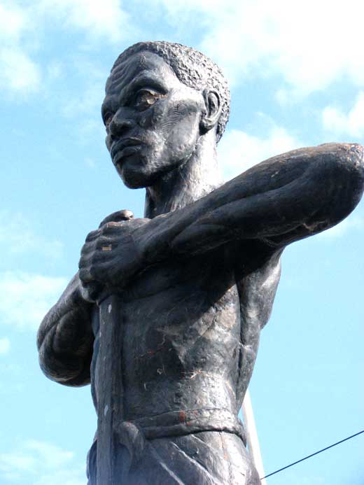 Paul Bogle statue, Morant Bay, Jamaica.