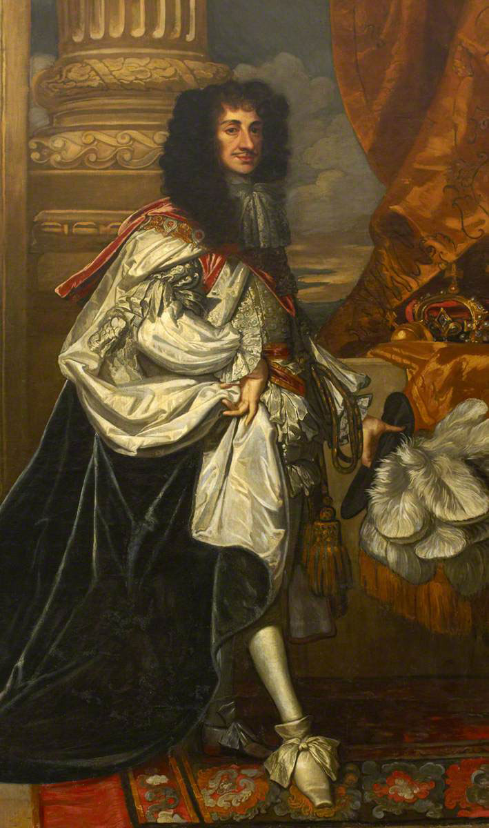 A portrait of Charles II.