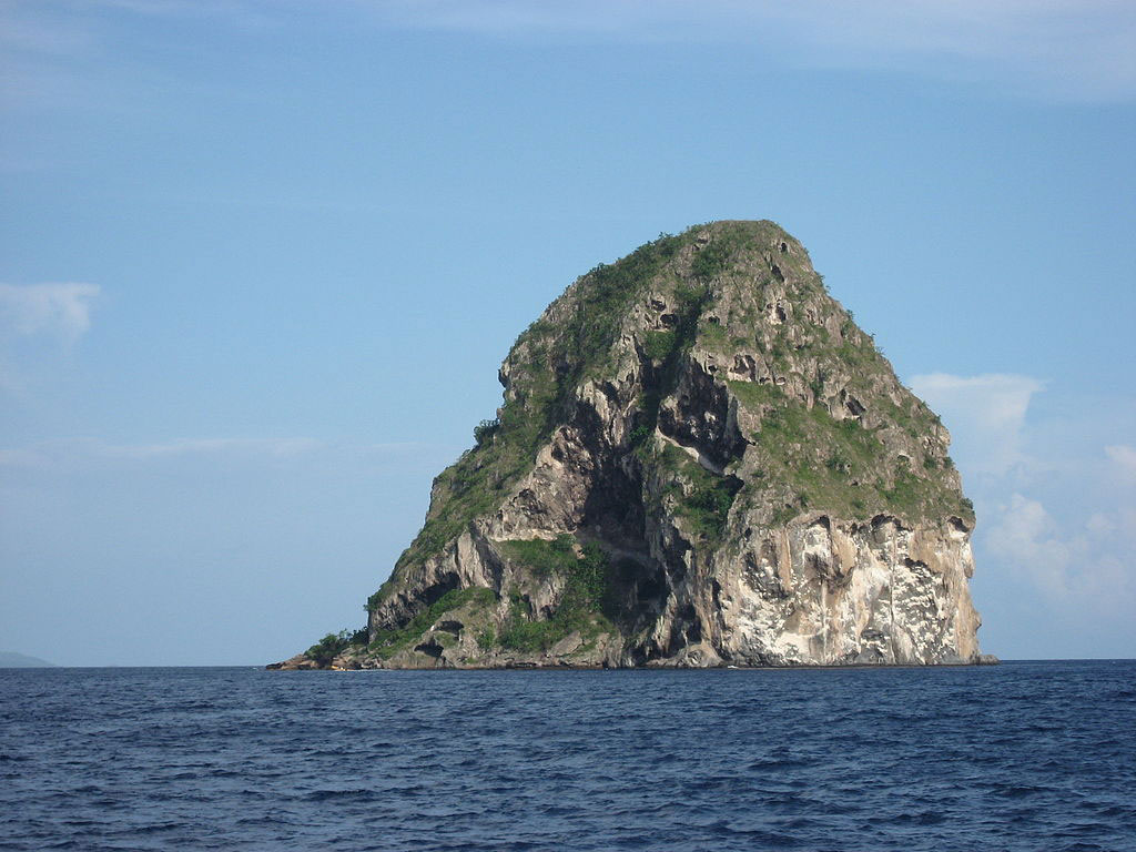 Diamond Rock, an island off Martinique.