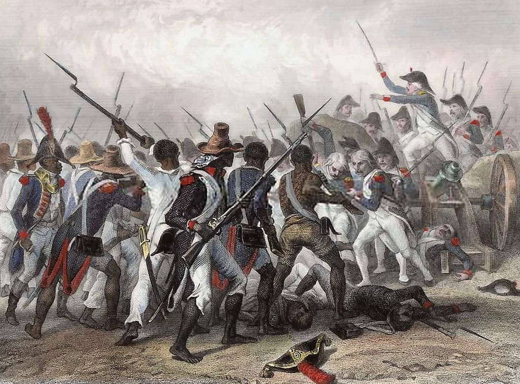 Scene of the Battle of Vertières
during the Haitian Revolution.