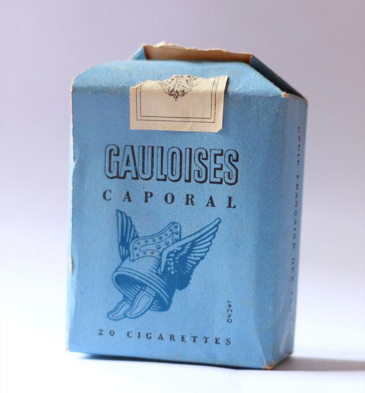 Gauloises cigarettes.