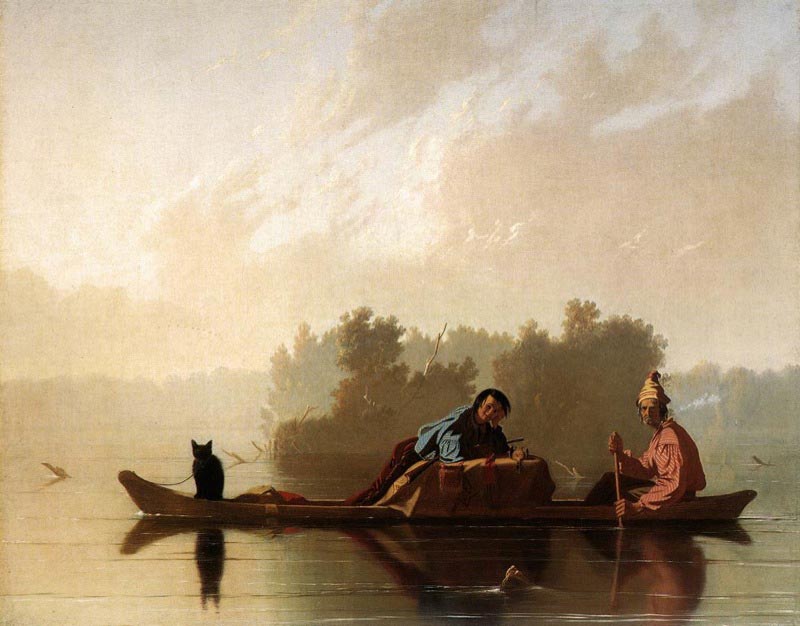 Fur traders descending the Missouri. 