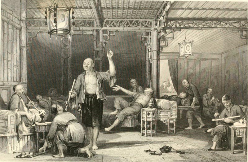 Chinese opium smokers.