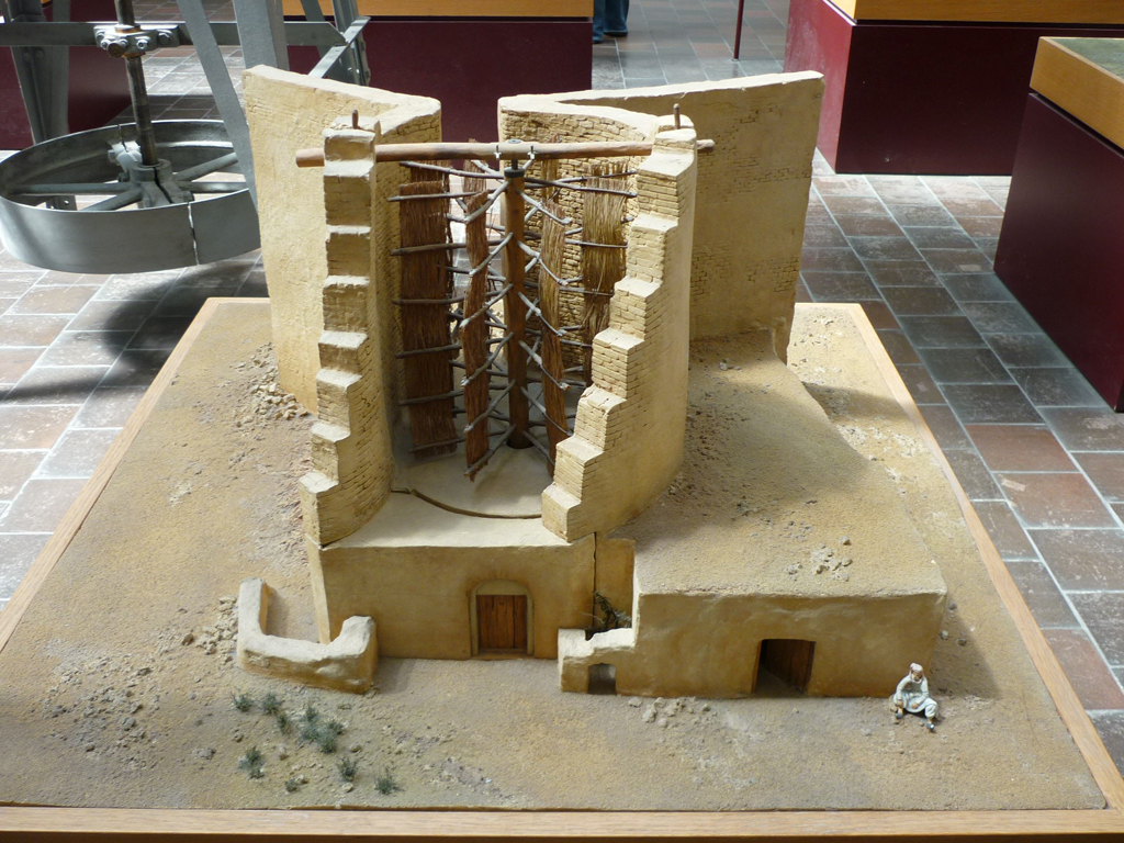 Model of a "Persian Windmill" in the German Museum, Munich.