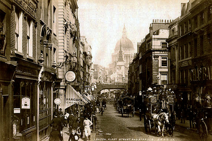 Fleet Street, London, 1890