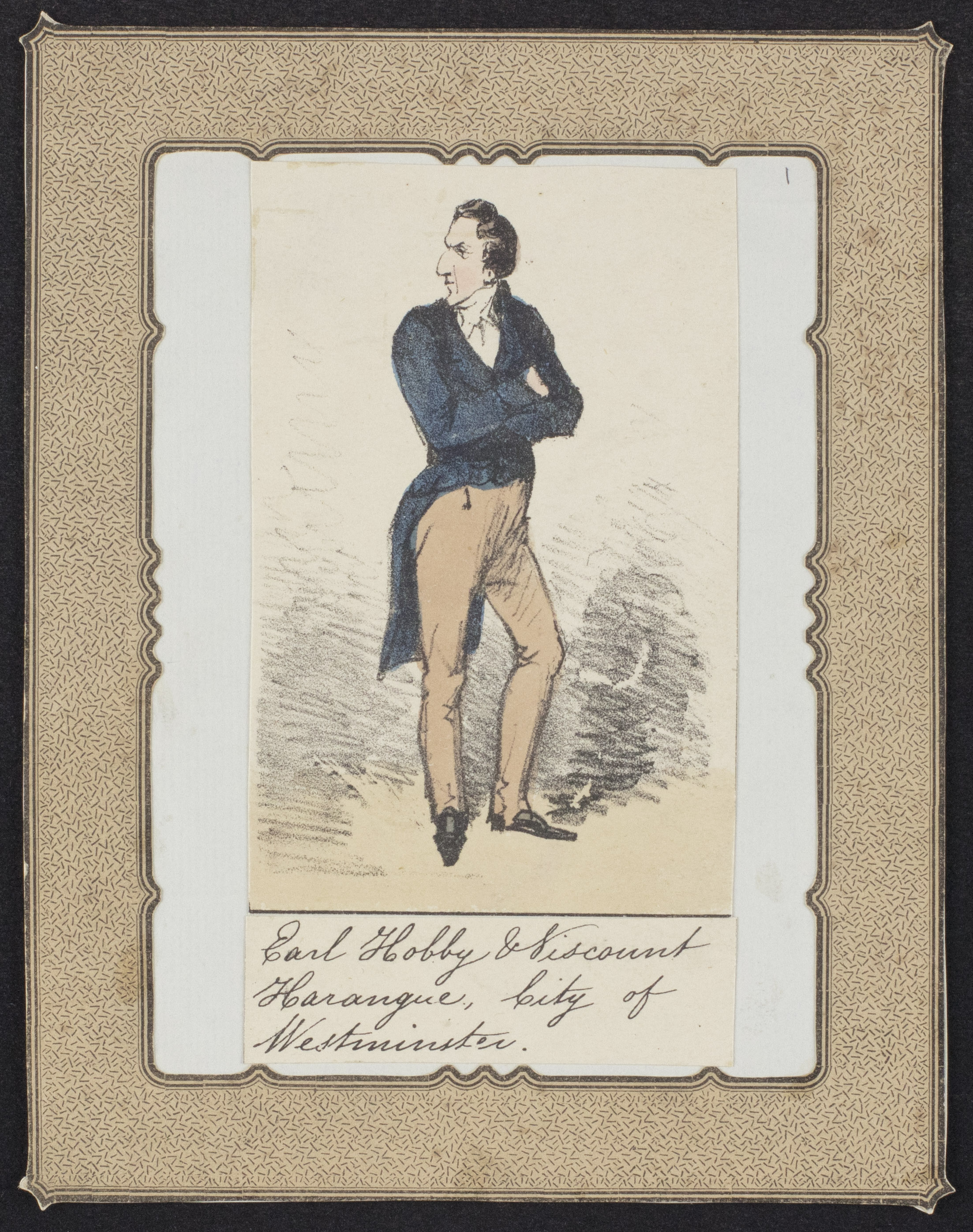 Caricature of John Cam Hobhouse (c. 1820).