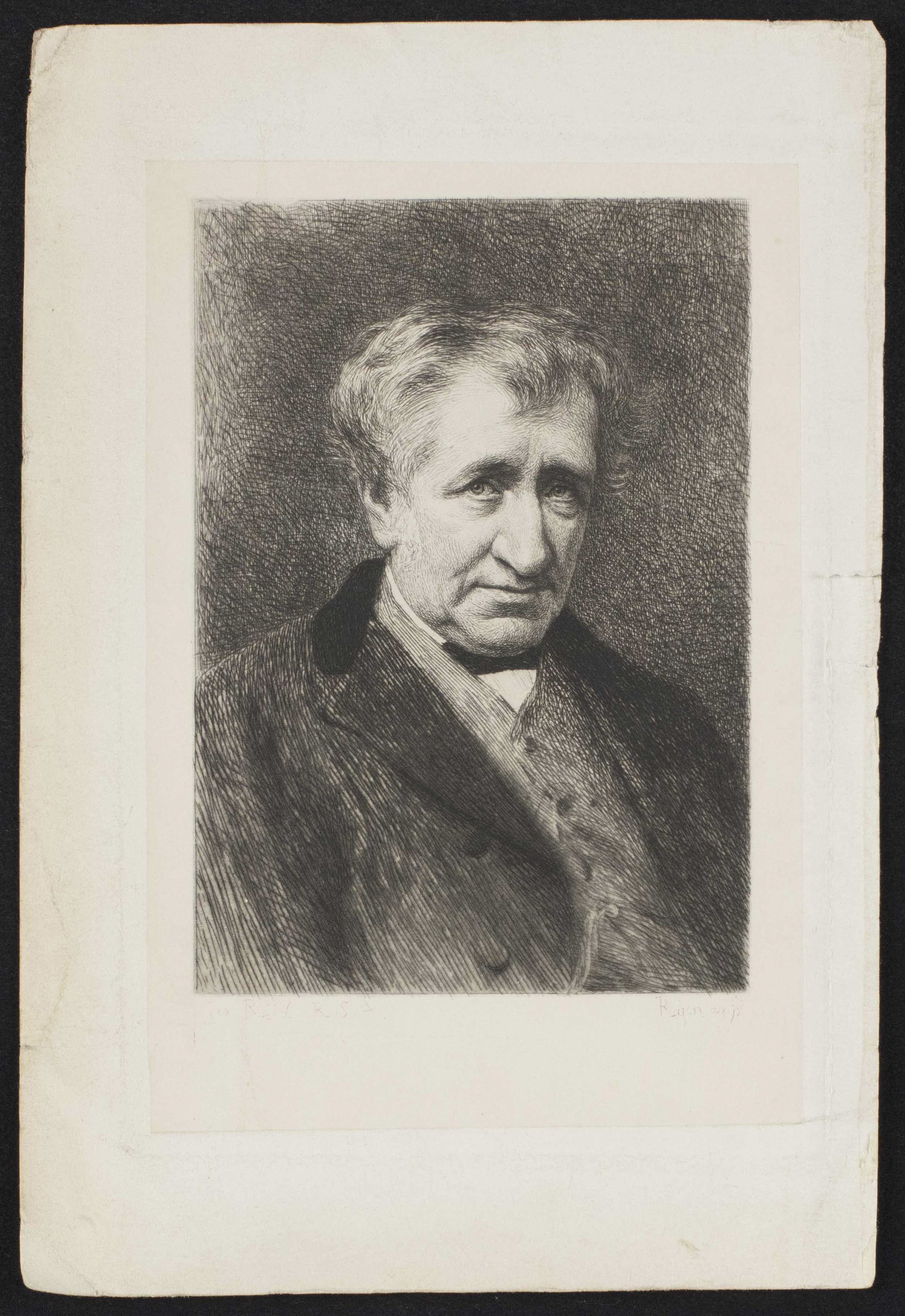 Engraving of James Nasmyth, used as the frontispiece for his autobiography (1883)