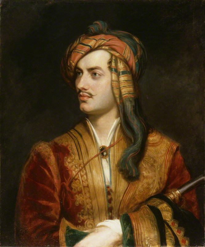 Lord Byron in Albanian dress