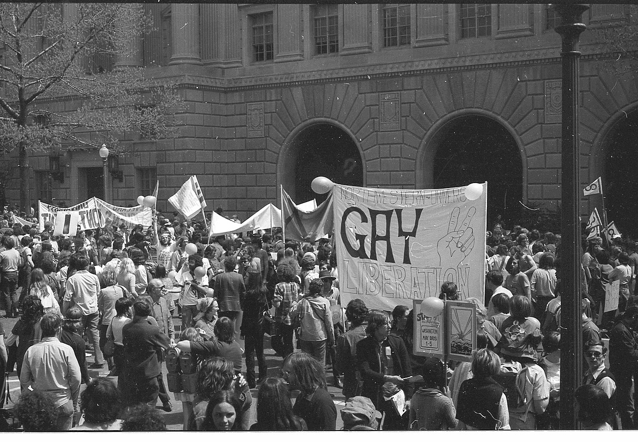 Northwestern University Gay Pride March, 1970.