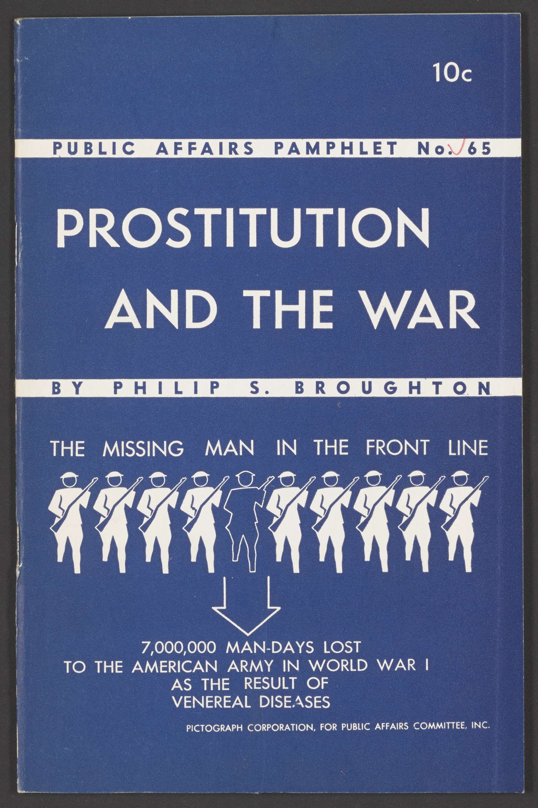 Prostitution And The War pamphlet.