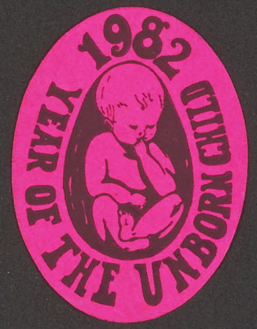 Year of the Unborn Child sticker.
