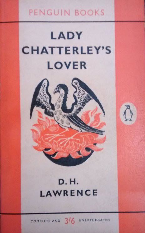Front cover of Lady Chatterley's Lover.