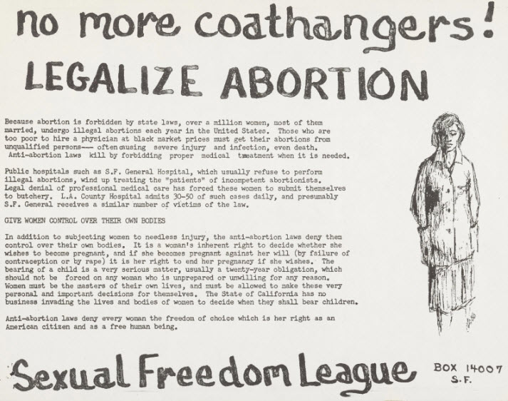 Anti-abortion promotional material.