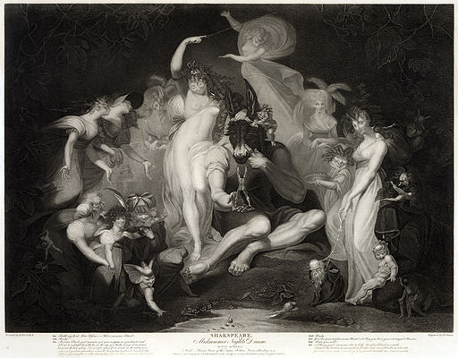 A Midsummer Night's Dream, wood engraving 